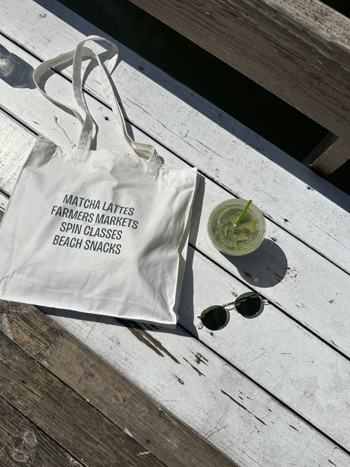 Matcha Latte Tote Bag